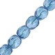 Czech Fire polished faceted glass beads 4mm Crystal baby blue luster
